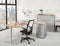 Ergonomisch t-poot wingbureau Design Teez breed 180CM diep 120CM bladkleur Robson Eiken framekleur Aluminium (RAL9006) wingzijde Rechts
