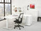 Ergonomisch t-poot wingbureau Design Teez breed 180CM diep 120CM bladkleur Havanna framekleur Wit (RAL9010) wingzijde Rechts