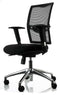 Ergonomische bureaustoel 1412 EN-1335 genormeerd kleur wit zitting stof