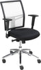 Ergonomische bureaustoel 1412 EN-1335 genormeerd kleur wit zitting stof
