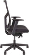 Ergonomische bureaustoel 1974 zwart stof/zwart mesh