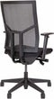 Ergonomische bureaustoel 1974 zwart stof/zwart mesh