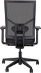 Ergonomische bureaustoel 787 NPR-1813 zwarte zitting met rug in wit mesh stof
