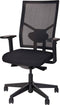 Ergonomische bureaustoel 787 NPR-1813 zwarte zitting met rug in wit mesh stof
