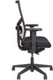 Ergonomische bureaustoel 787 NPR-1813 zwarte zitting met rug in wit mesh stof