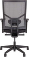 Ergonomische bureaustoel 787 NPR-1813 zwarte zitting met rug in zwart mesh stof chroom frame