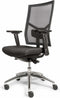 Ergonomische bureaustoel 787 NPR-1813 zwarte zitting met rug in zwarte mesh stof