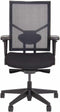 Ergonomische bureaustoel 787 NPR-1813 zwarte zitting met rug in zwarte mesh stof