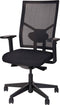 Ergonomische bureaustoel 787 NPR-1813 zwarte zitting met rug in zwarte mesh stof
