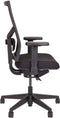 Ergonomische bureaustoel 787 NPR-1813 zwarte zitting met rug in zwarte mesh stof