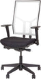 Ergonomische bureaustoel 987 zwart stof/wit mesh