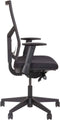 Ergonomische bureaustoel 987 zwart stof/wit mesh