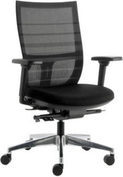 Ergonomische bureaustoel Breeze Deluxe zwart