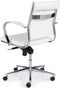 Ergonomische bureaustoel design 600 lage rug Wit met glijdoppen