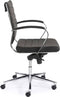 Ergonomische bureaustoel design 600 lage rug Wit met glijdoppen