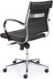 Ergonomische bureaustoel design 600 lage rug Wit met glijdoppen