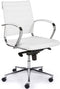 Ergonomische bureaustoel design 600 lage rug Zwart frame en zwarte zitting met wielen