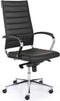 Ergonomische bureaustoel design 601 hoge rug in Zwart