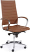 Ergonomische bureaustoel design 601 hoge rug zwart frame zwarte zitting