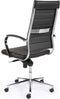 Ergonomische bureaustoel design 601 hoge rug zwart frame zwarte zitting
