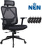 Ergonomische Bureaustoel met Hoofdsteun - Bureaustoelen voor Volwassenen - Office Chair - Gamestoel - Kantoorstoel - Volledig Verstelbaar - Incl. 3D-verstelbare Armleuningen & Verstelbare Lendensteun Incl. Stille Anti-kras wielen harde/zachte vloeren