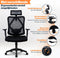 Ergonomische Bureaustoel met Hoofdsteun - Bureaustoelen voor Volwassenen - Office Chair - Gamestoel - Kantoorstoel - Volledig Verstelbaar - Incl. 3D-verstelbare Armleuningen & Verstelbare Lendensteun Incl. Stille Anti-kras wielen harde/zachte vloeren