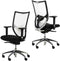 Ergonomische bureaustoel NPR1813 model 1554 met witte rugleuning