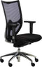 Ergonomische bureaustoel NPR1813 model 1554 met witte rugleuning