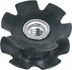 Ergotec Balhoofdplug ster one time 1 1/8 inch aluminium zwart