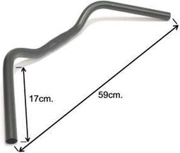 Ergotec stuurbocht Trekking 25.4 staal zwart