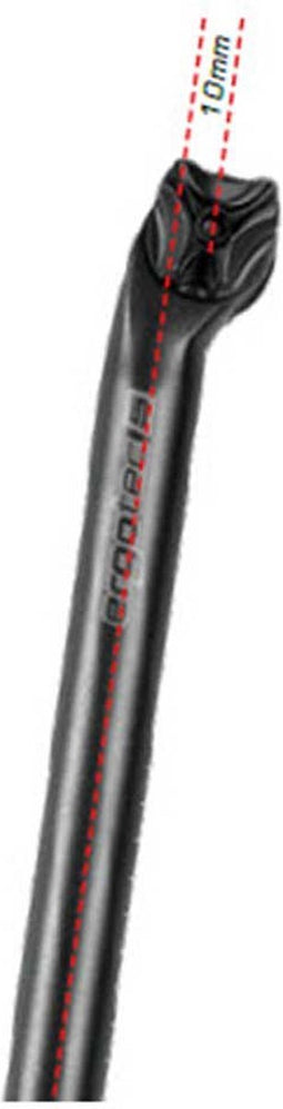 Ergotec Zadelpen Viper 27,2 X 400 X 10 Mm Zwart