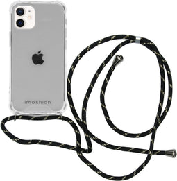iMoshion Hoesje Geschikt voor iPhone 12 Mini Hoesje Met Koord - iMoshion Backcover met koord - Transparant