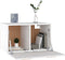 vidaXL - Wandkast - 60x36,5x35 - cm - bewerkt - hout - wit