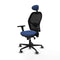 Jorquera Piqueras y Crespo 3D036G1 - Bureaustoel met hoofdsteun - Verstelbare hoogte Lumbaalsteun - Marineblauw