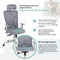 Backerz Motion Mesh - Ergonomische Bureaustoel - NEN-EN1335 Gecertificeerd - Wit & Grijs Mesh