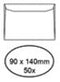 Quantore - Envelop visitekrt 90x140 95gr wt | 20 stuks