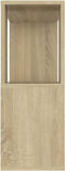 vidaXL - Tv-meubel - 80x24x63 - cm - bewerkt - hout - sonoma - eikenkleurig