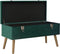 vidaXL - Bankje - met - opbergvak - 80 - cm - fluweel - groen