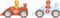 Little Dutch LD2526 - Pullback Raceauto's - 2 stuks (set van 2)