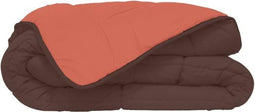 Zelesta® Easybed - Wasbaar Dekbed Hoesloos 200x200cm - Chocolade & Koraal