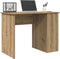 vidaXL - Bureau - 100x55x75 - cm - bewerkt - hout - artisanaal - eikenkleur