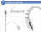 Bigben Connected Force Power Lite - Oplaadkabel - Lighting naar USB-C - 2 meter - Wit