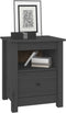 vidaXL - Nachtkastjes - 2 - st - 40x35x49 - cm - massief - grenenhout - grijs