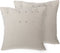 GAURA - Sierkussen set van 2 - Lichtbeige - 45 x 45 cm - Polyester