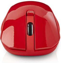 Nedis MSWS400RD - Draadloze muis - Instelbare DPI 800/1200/1600 - Rood