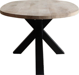Old Inn - Eettafel Deens Ovaal Eiken met Spinpoot 220x110