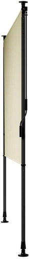 Juskys Barbados - Verticale Zonnescherm - Uitschuifbaar UV-bestendig - Beige