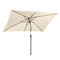 Angel Living Parasol - 3 x 2 m - Rechthoekig - UV-bestendig - Beige