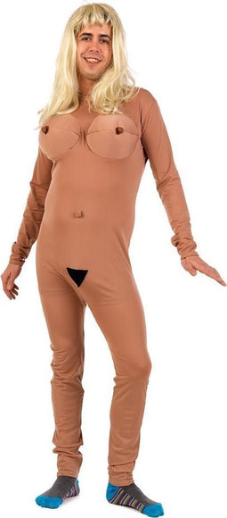 Erotisch & Fetish & Bloot Kostuum | Eva Zonder Schaamte Naakt | Man | Maat 56 | Carnavalskleding | Verkleedkleding