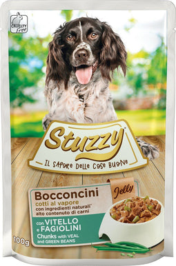 Stuzzy Kalf en Groene Bonen - Hond - Natvoer - 1 x 100 gr